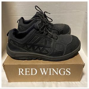 Red Wings Safety Toe 6800 Black Sz 9D Mens